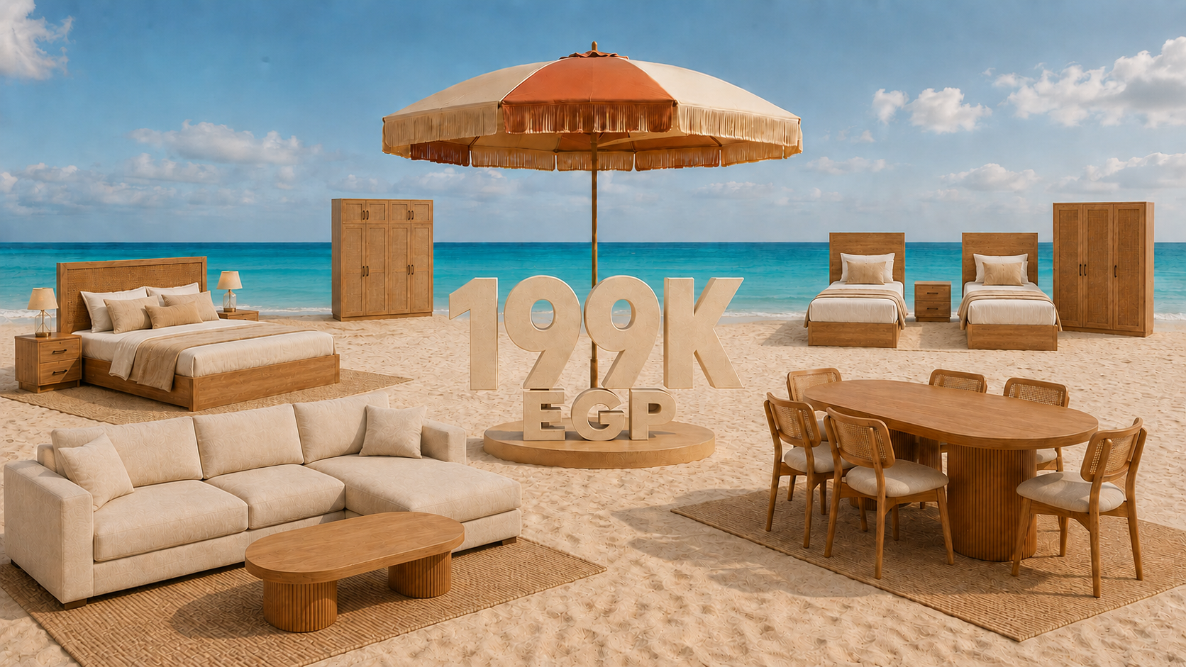 Woodify full furniture offer for 199K EGP